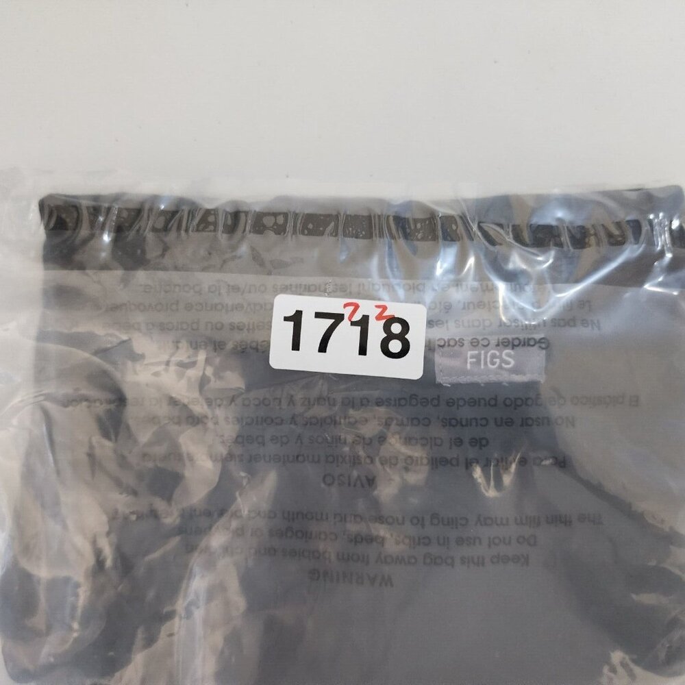 FIGS Scrubs Top Womens XXS Black Technical Stretch Short Sleeve V-Neck Pocket - Picture 8 of 9